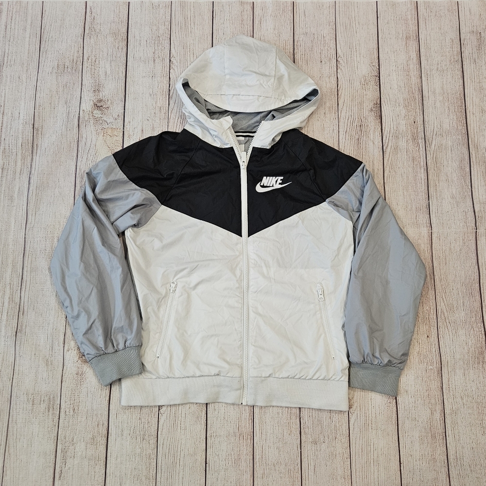 Nike Black and Gray Windbreaker Jacket